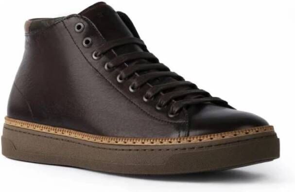 Exton Stijlvolle Sneakers voor Mannen en Vrouwen Brown Heren