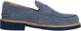 Exton Suède Loafers Verhogen Stijl Blue Heren - Thumbnail 3