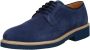 Exton Suède Veterschoen Elegante Stijl Blue Heren - Thumbnail 2