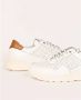 Exton Witte Geperforeerde Leren Sneakers White Heren - Thumbnail 3