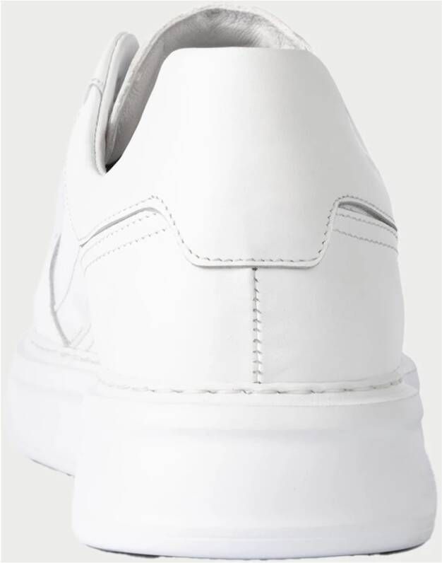 Exton Witte Lage Top Leren Sneakers White Heren