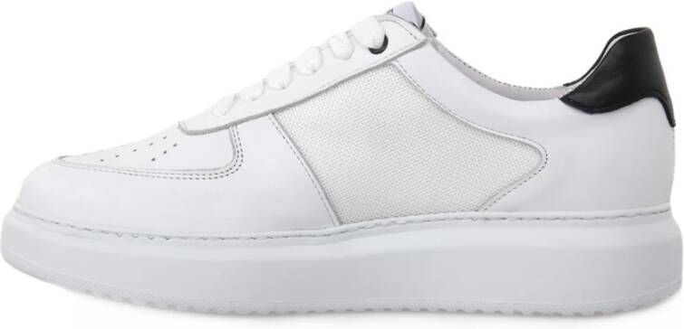 Exton Witte Nappa Leren Schoenen White Heren