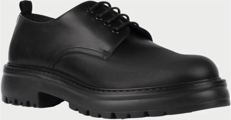 Exton Zwarte leren elegante herenschoenen Black Heren