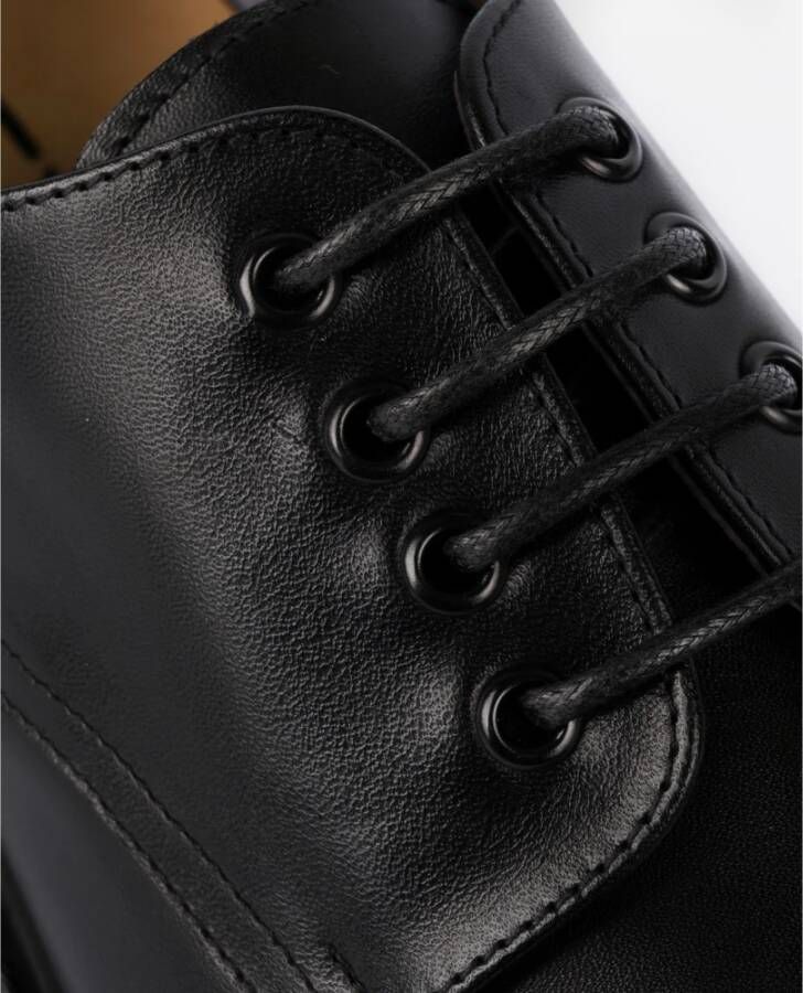 Exton Zwarte leren elegante herenschoenen Black Heren