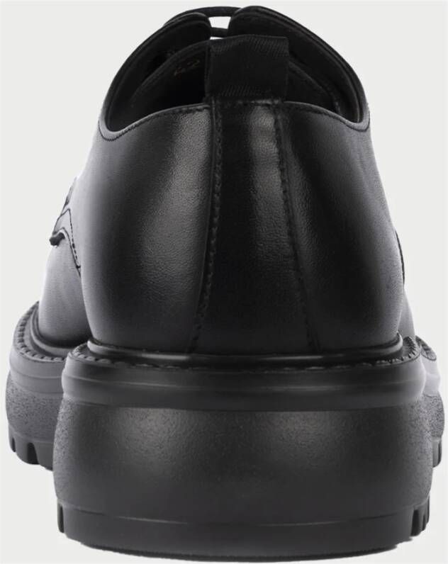 Exton Zwarte leren elegante herenschoenen Black Heren