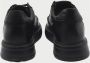 Exton Zwarte Leren Lage Sneakers Black Heren - Thumbnail 3