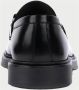 Exton Zwarte Leren Loafers Gesp Rubberen Zool Black Heren - Thumbnail 4