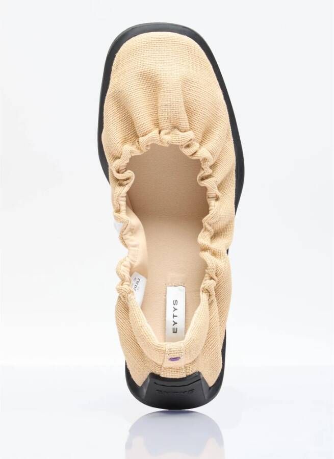 Eytys Canvas Ballerina Flats Ronde Neus Beige Dames