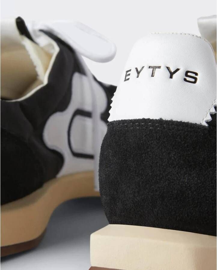 Eytys Zwarte Suède Sneakers met Witte Details Black Heren