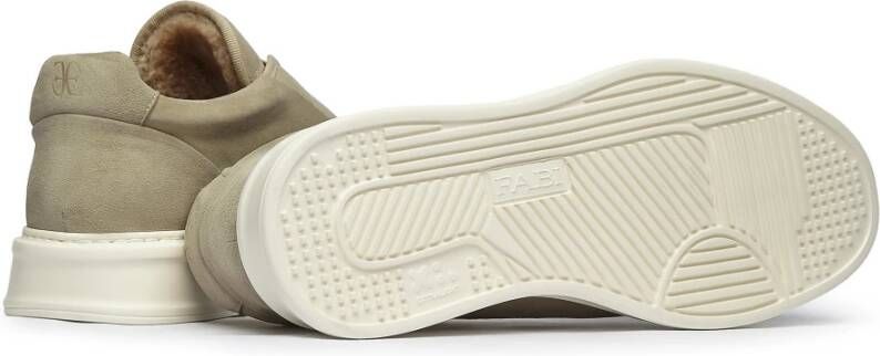 Fabi Beige Suède Urban Slip-On Sneakers Beige Heren