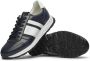 Fabi Blauwe Leren Sneakers met Witte Inzetstukken Black Heren - Thumbnail 4