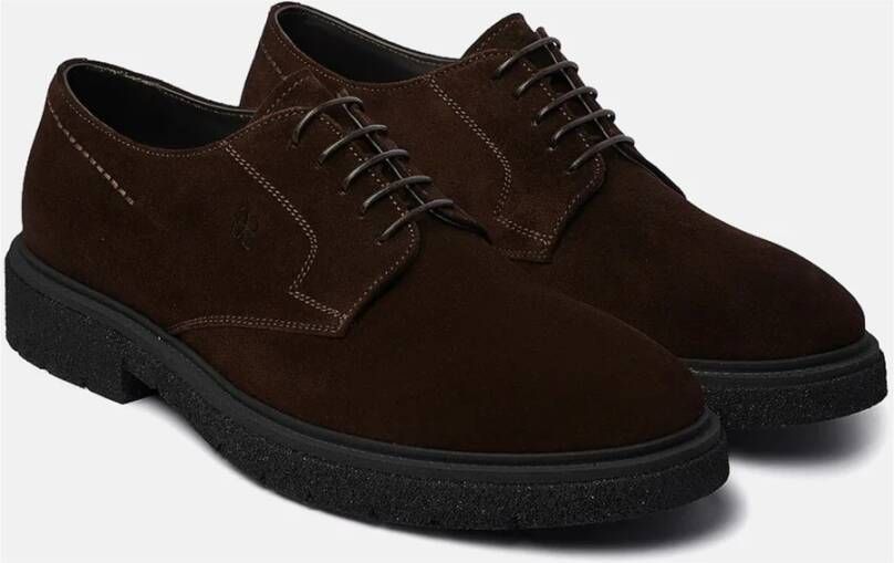 Fabi Bruine Platte Schoenen Elegant Ontwerp Brown Heren