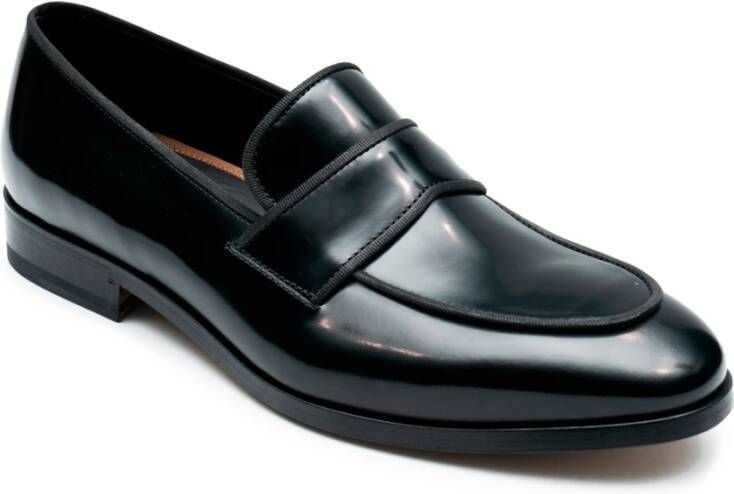 Fabi Formele Leren Loafers Zwart Black Heren