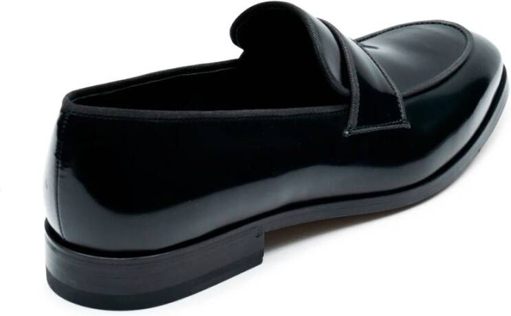 Fabi Formele Leren Loafers Zwart Black Heren