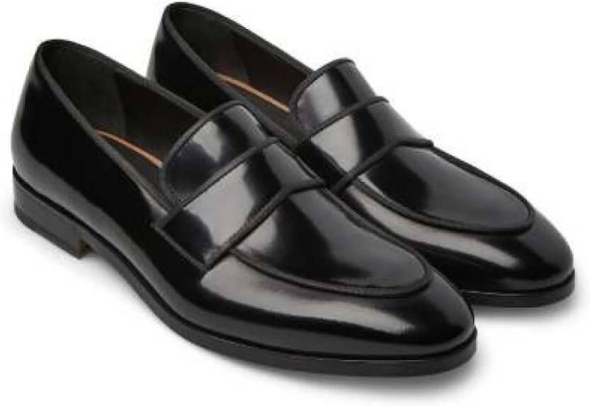 Fabi Formele Zwarte Leren Loafer Schoen Black Heren