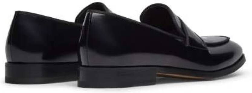 Fabi Formele Zwarte Leren Loafer Schoen Black Heren