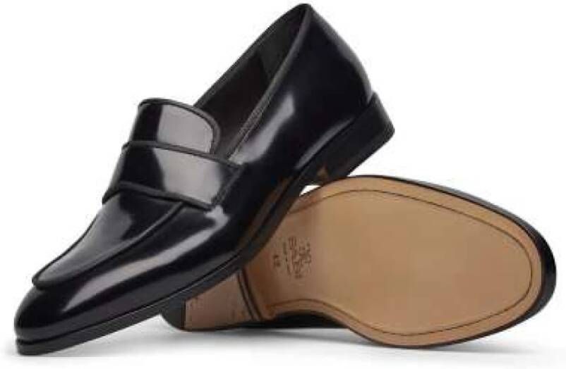 Fabi Formele Zwarte Leren Loafer Schoen Black Heren