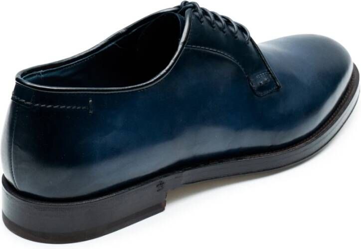 Fabi Heren Leren Lage Schoenen Blauw Blue Heren