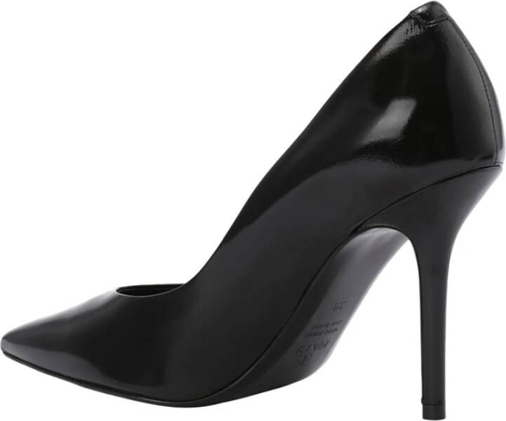 Fabi Hoge Leren Pumps Black Dames