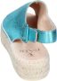 Fabi Leren Damesandalen Stijlvol Comfort Blue Dames - Thumbnail 3