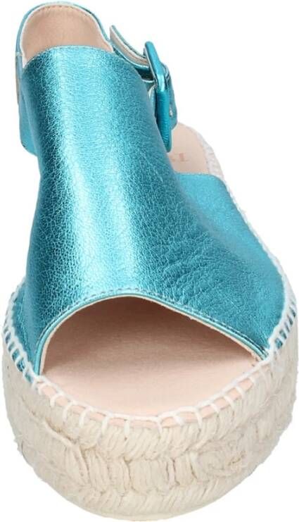 Fabi Leren Damesandalen Stijlvol Comfort Blue Dames