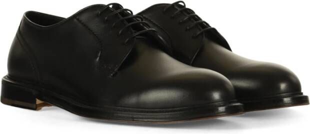 Fabi Leren Derby Schoen Black Heren