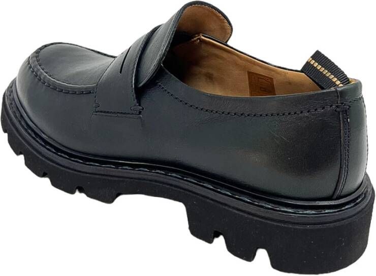 Fabi Stijlvolle Loafer Schoenen voor Mannen Black Heren