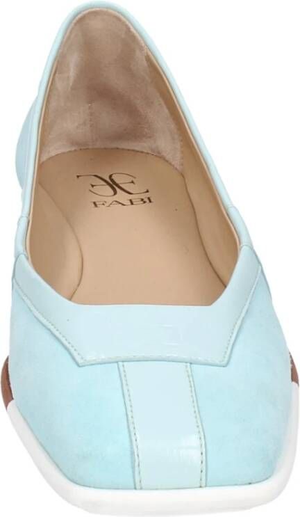 Fabi Suede Ballet Flats voor Vrouwen Blue Dames