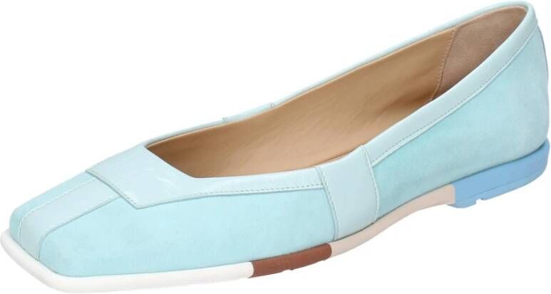 Fabi Suede Ballet Flats voor Vrouwen Blue Dames