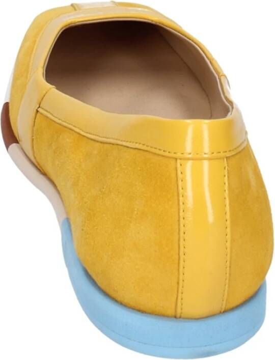 Fabi Suede Ballet Flats voor Vrouwen Yellow Dames