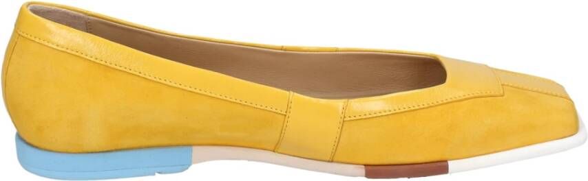 Fabi Suede Ballet Flats voor Vrouwen Yellow Dames