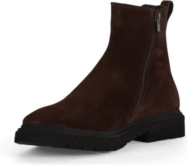 Fabi Suede Chelsea Boots Elevate Style Brown Heren