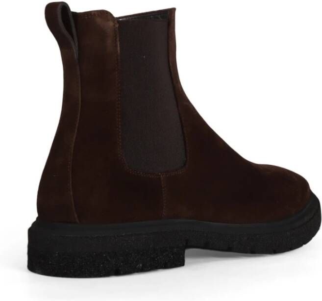 Fabi Suede Chelsea Boots Elevate Style Brown Heren