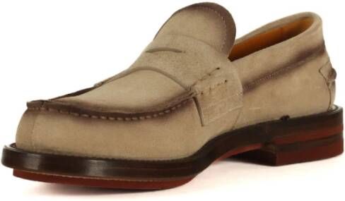 Fabi Suede Loafers voor Heren Beige Heren