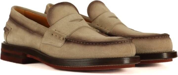 Fabi Suede Loafers voor Heren Beige Heren