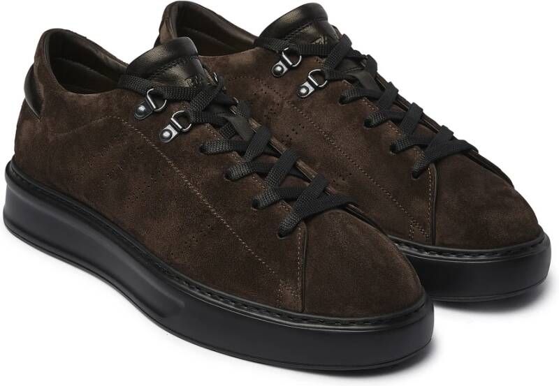 Fabi Winter Suède Sneakers Donkerbruin Brown Heren