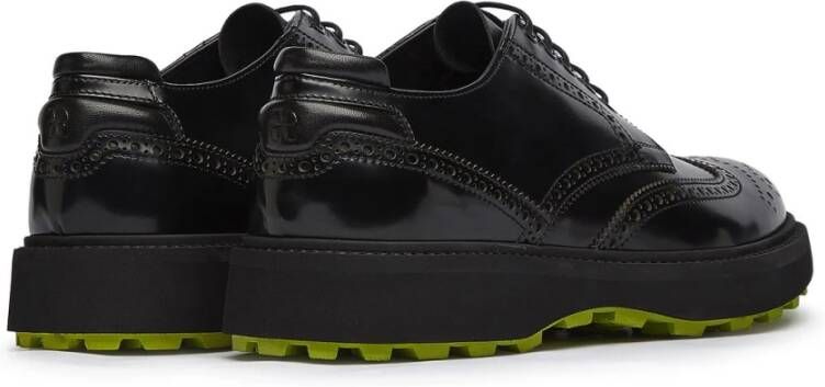 Fabi Zwarte Wembley Heren Platte Schoenen Black Heren