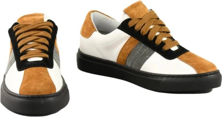 Fabiana Filippi Casual Sneakers met Polyester en Leer Multicolor Dames