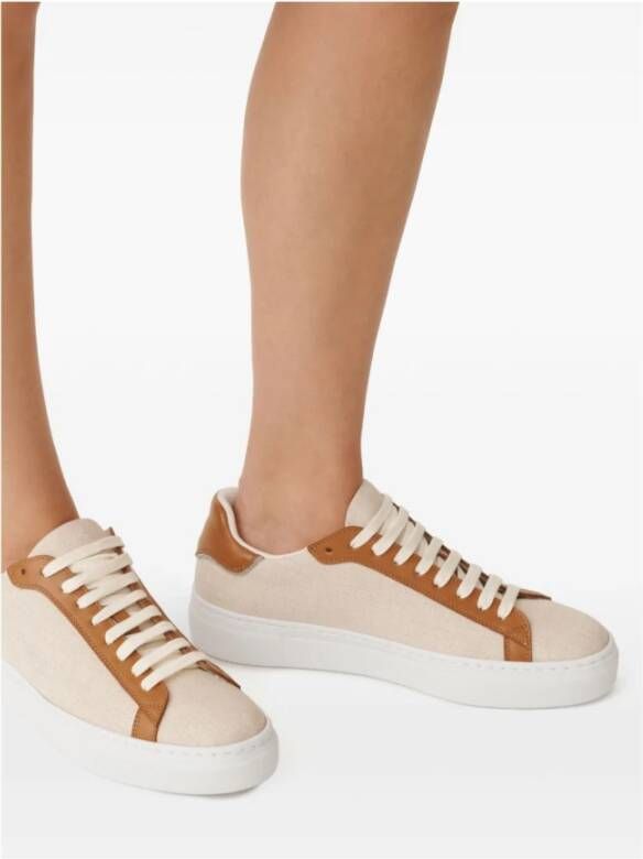 Fabiana Filippi Elegante Sneakers met Unieke Kleur Beige Dames