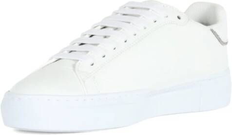 Fabiana Filippi Gehamerd leren sneakers White Dames