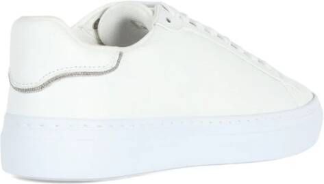 Fabiana Filippi Gehamerd leren sneakers White Dames