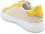 Fabiana Filippi Sneaker van canvas en leer met diamantdraad Beige Dames - Thumbnail 4