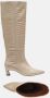 Fabienne Chapot Strega Boot lakleren hoge laarzen met crocoprint beige - Thumbnail 7