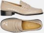 Fabienne Chapot Beige Loafers met Croco Textuur en Studs Beige Dames - Thumbnail 5