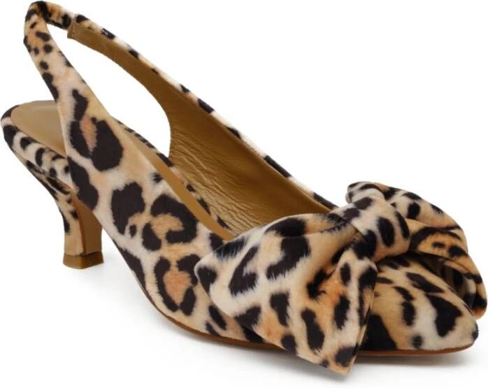 Fabienne Chapot Elegante Kitten Heel Brown Dames