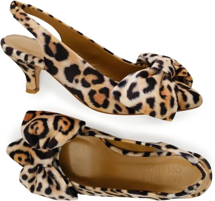 Fabienne Chapot Elegante Kitten Heel Brown Dames