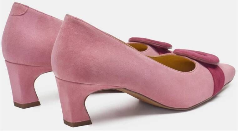 Fabienne Chapot Roze Hart Gesp Leren Pumps Pink Dames