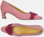 Fabienne Chapot Roze Hart Gesp Leren Pumps Pink Dames - Thumbnail 5