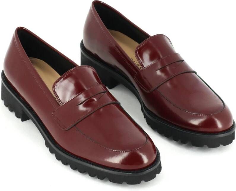 Fabio Rusconi Premium kalfsleren Penny Loafer Alba Red Dames