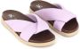 Fabio Rusconi Tri-Color Leren Sandaal voor Lente Purple Dames - Thumbnail 2
